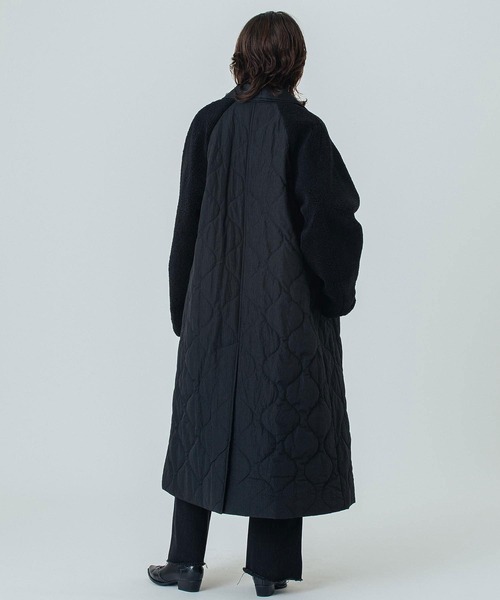ROSE BUD(ローズバッド)の「(CREOLME)QUILTED LONG COAT(その他アウター・レディース・ブラック/カーキ・S/M)」の4枚目の写真
