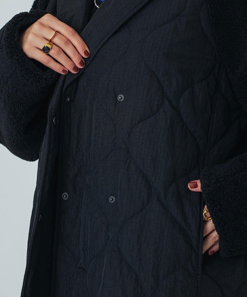 ROSE BUD(ローズバッド)の「(CREOLME)QUILTED LONG COAT(その他アウター・レディース・ブラック/カーキ・S/M)」の7枚目の写真