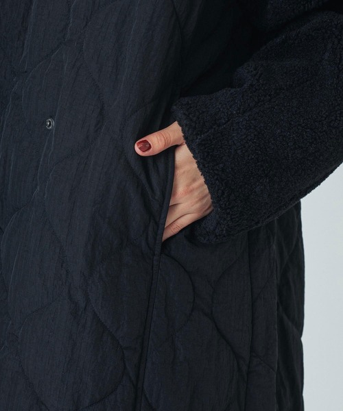 ROSE BUD(ローズバッド)の「(CREOLME)QUILTED LONG COAT(その他アウター・レディース・ブラック/カーキ・S/M)」の8枚目の写真