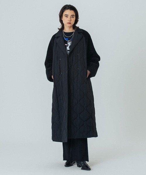 ROSE BUD(ローズバッド)の「(CREOLME)QUILTED LONG COAT(その他アウター・レディース・ブラック/カーキ・S/M)」の11枚目の写真
