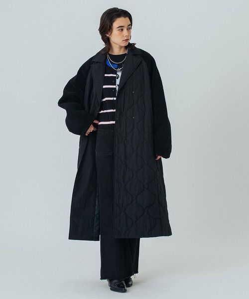 ROSE BUD(ローズバッド)の「(CREOLME)QUILTED LONG COAT(その他アウター・レディース・ブラック/カーキ・S/M)」の12枚目の写真
