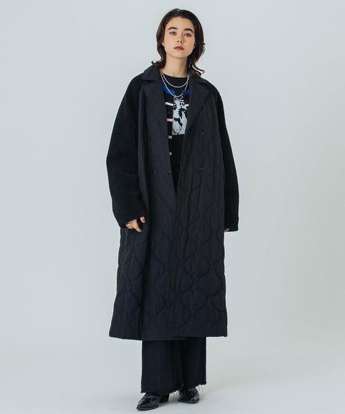 ローズバッド（ROSE BUD）/CREOLME/QUILTED LONG COAT CREOLME)QUILTED LONG COAT（その他アウター）｜ROSE BUD（ローズ