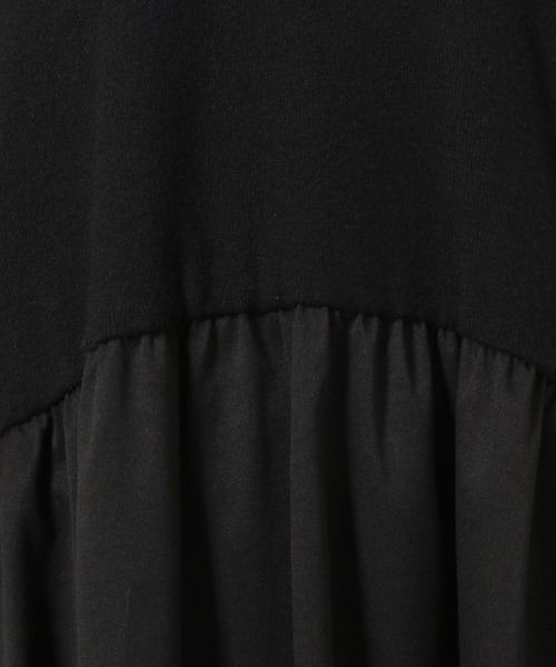 LAKOLE(ラコレ)の「布帛ドッキングニットワンピース / 604893(ワンピース・レディース・杢グレー/テラコッタ/ブラック・FREE)」の21枚目の写真