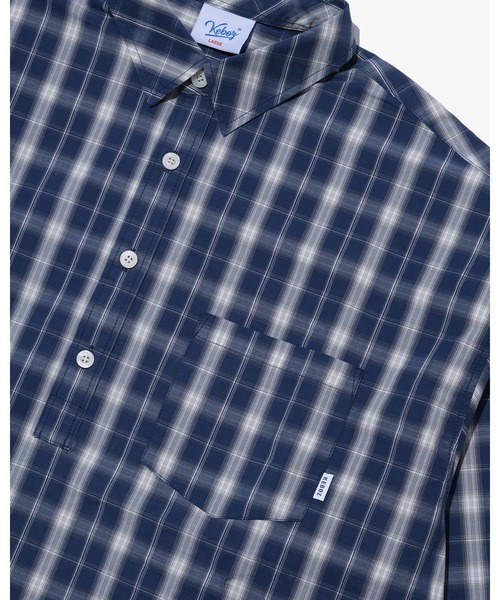 KEBOZ（ケボズ）の「CHECK PULLOVER SHIRT（シャツ/ブラウス・メンズ・ブラウン/ブルー・L/XL/M）」の12枚目の写真