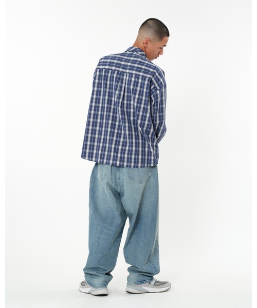 KEBOZ（ケボズ）の「CHECK PULLOVER SHIRT（シャツ/ブラウス・メンズ・ブラウン/ブルー・L/XL/M）」の4枚目の写真