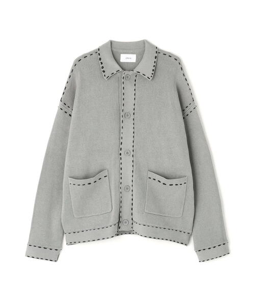 Chica(チカ)の「Chica/チカ/hand stich cardigan(カーディガン/ボレロ・レディース・グレー/ブラック・1/2)」の7枚目の写真