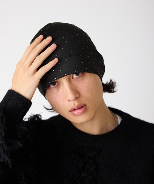 セール】SUPPLIER/サプライヤー Rhinetone Skull Cap Beanie スカル