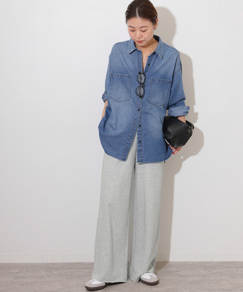 JOURNAL STANDARD relume(ジャーナルスタンダード レリューム)の「《追加13》ワイドスウェットパンツ(スウェットパンツ・レディース・ブラック系その他/グレー/ブラウン・FREE)」の6枚目の写真