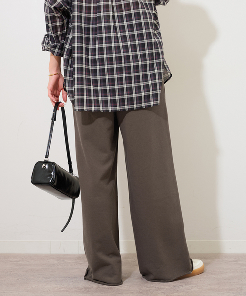JOURNAL STANDARD relume(ジャーナルスタンダード レリューム)の「《追加13》ワイドスウェットパンツ(スウェットパンツ・レディース・ブラック系その他/グレー/ブラウン・FREE)」の4枚目の写真