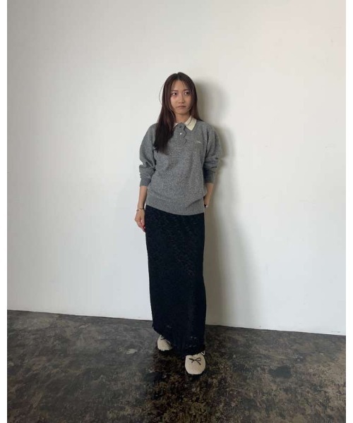 COEL（コエル）の「ベロアレーススカート（スカート・レディース・ブラック/キャメル・38/36）」の19枚目の写真