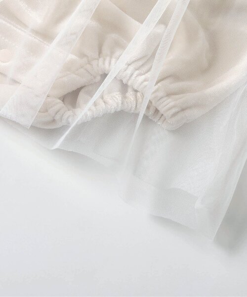 apres les cours(アプレレクール)の「【リンク】ベロアチュールカバーオール_アプレレクールマシェリ(ロンパース・キッズ・アイボリー・70/80)」の8枚目の写真