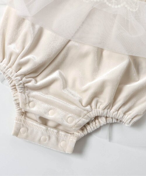 apres les cours(アプレレクール)の「【リンク】ベロアチュールカバーオール_アプレレクールマシェリ(ロンパース・キッズ・アイボリー・70/80)」の10枚目の写真