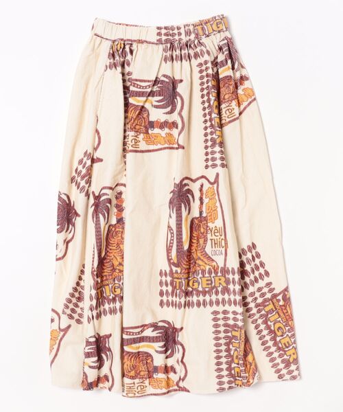 チャイハネ（チャイハネ）の「【チャイハネ】レトパケコーデュロイスカート（スカート・レディース・ベージュ/ブラック/イエロー・FREE）」の2枚目の写真