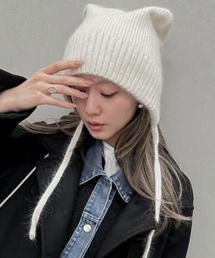 新品 ERiKOKATORi エリコカトリ　ニット帽　ボンネット ビーニー 新品 ERiKOKATORi エリコカトリ ニット帽 ボンネット ビーニー - メルカリ