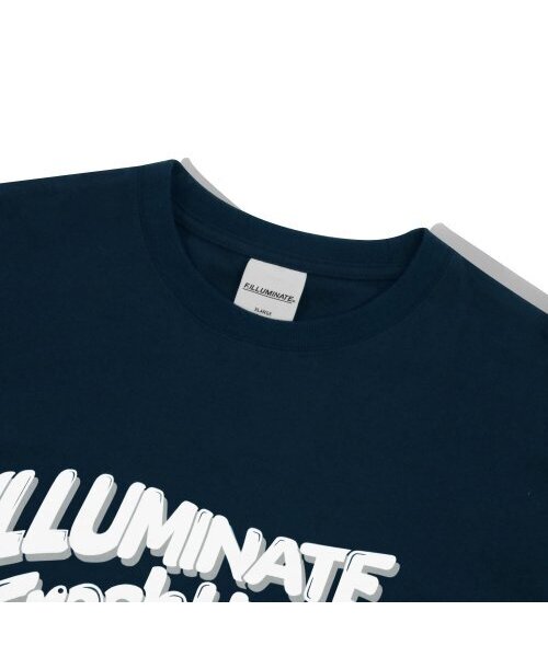 F.ILLUMINATE(フィルミネイト)の「オーバーサイズフルーティジTシャツ-ネイビー(Tシャツ/カットソー・レディース・その他・MEDIUM/LARGE/X-LARGE)」の3枚目の写真