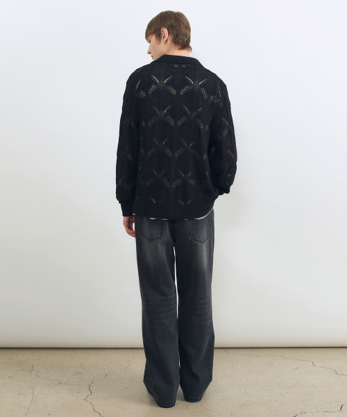 INSILENCE(インサイロンス)の「クロシェカラーカーディガンBLACK(カーディガン/ボレロ・レディース・その他・SMALL/MEDIUM/LARGE)」の4枚目の写真
