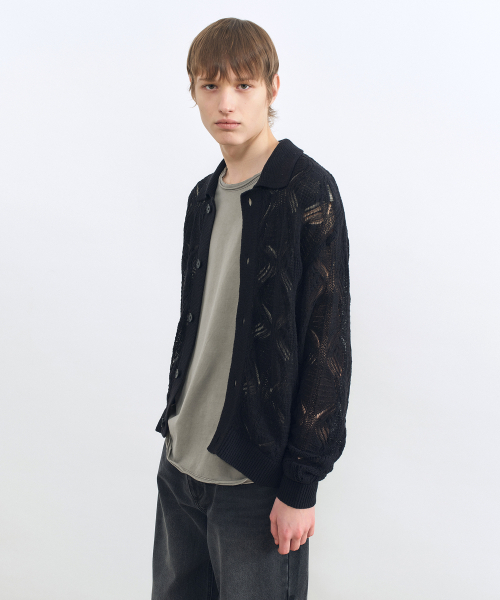INSILENCE(インサイロンス)の「クロシェカラーカーディガンBLACK(カーディガン/ボレロ・レディース・その他・SMALL/MEDIUM/LARGE)」の5枚目の写真