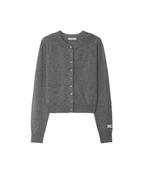 Kijun(キジュン)の「Double Neck Knit Cardigan Melange Grey(カーディガン/ボレロ・レディース・その他・SMALL/MEDIUM)」の5枚目の写真