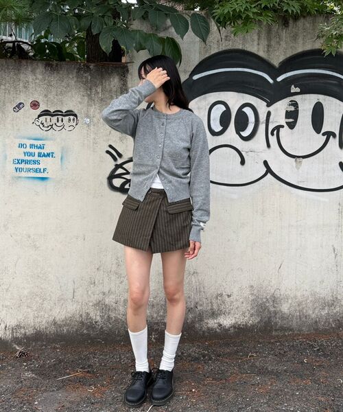 Kijun(キジュン)の「Double Neck Knit Cardigan Melange Grey(カーディガン/ボレロ・レディース・その他・SMALL/MEDIUM)」の8枚目の写真