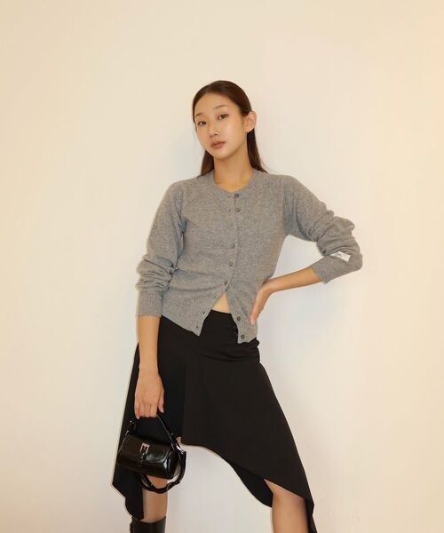 Kijun(キジュン)の「Double Neck Knit Cardigan Melange Grey(カーディガン/ボレロ・レディース・その他・SMALL/MEDIUM)」の10枚目の写真