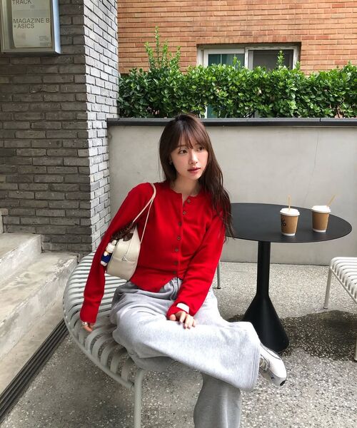 Kijun(キジュン)の「Double Neck Knit Cardigan Melange Grey(カーディガン/ボレロ・レディース・その他・SMALL/MEDIUM)」の12枚目の写真