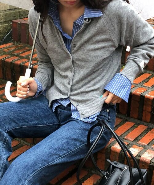 Kijun(キジュン)の「Double Neck Knit Cardigan Melange Grey(カーディガン/ボレロ・レディース・その他・SMALL/MEDIUM)」の14枚目の写真