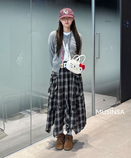 Kijun(キジュン)の「Double Neck Knit Cardigan Melange Grey(カーディガン/ボレロ・レディース・その他・SMALL/MEDIUM)」の16枚目の写真