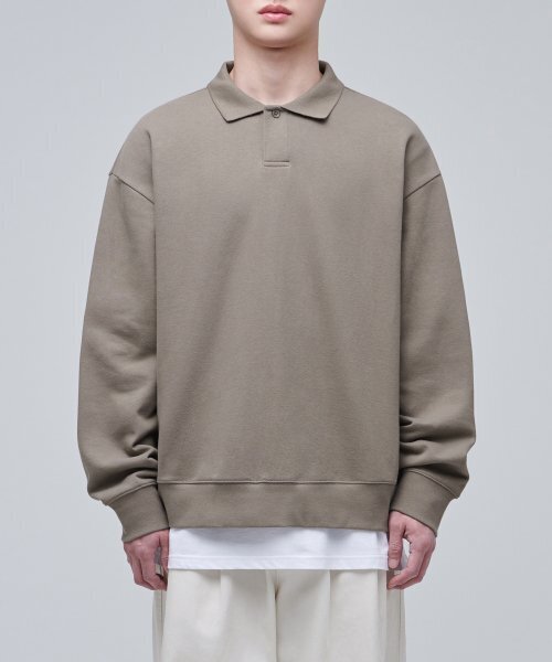 MUSINSA STANDARD(ムシンサスタンダード)の「特大カラースウェットシャツ【ダスティベージュ】(スウェット・メンズ・その他・SMALL/MEDIUM/XX-LARGE/XXX-LARGE/X-LARGE)」の3枚目の写真