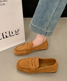 LOWO（ロワ）の「コインローファー ローファー パンプス シューズ 歩きやすい フラット レディース（ローファー）」