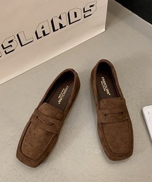 LOWO（ロワ）の「コインローファー ローファー パンプス シューズ 歩きやすい フラット レディース（ローファー）」