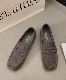 LOWO（ロワ）の「コインローファー ローファー パンプス シューズ 歩きやすい フラット レディース（ローファー）」