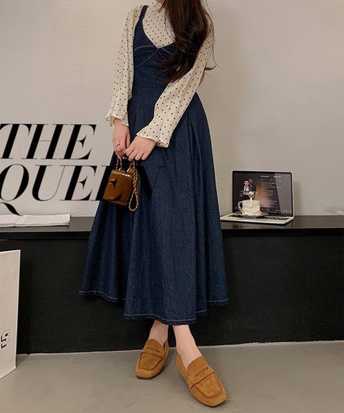 LOWO(ロワ)の「コインローファー ローファー パンプス シューズ 歩きやすい フラット レディース(ローファー・レディース・グレー/イエロー/ブラウン/キャメル/レッド/ブラック・40(25)/39(24.5/38(24)/36(23)/37(23.5))」の10枚目の写真