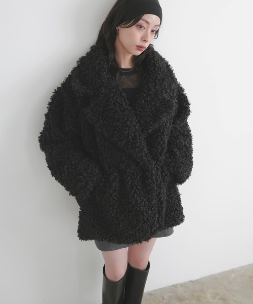 プードルファーテーラードコート（ピーコート）｜LIAN（リアン）の