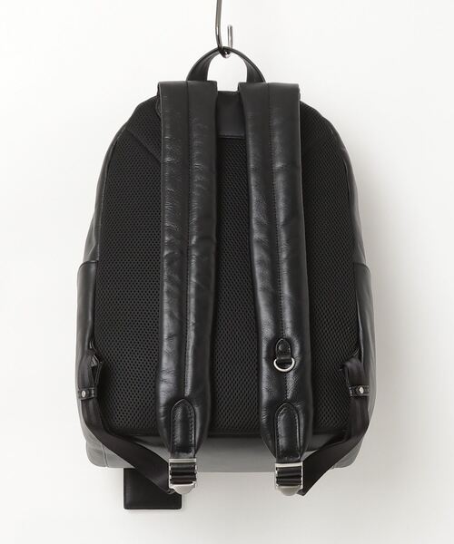 AVIREX（アヴィレックス）の「VARSITY LEATHER DAYPACK/ バーシティレザーデイパック（バックパック/リュック・レディース・ブラック・F）」の2枚目の写真