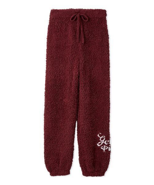 ジェラートピケ ベア セットアップ レッド HOLIDAY】ジェラートスノーベアジャガードロングパンツ（ルームウェア