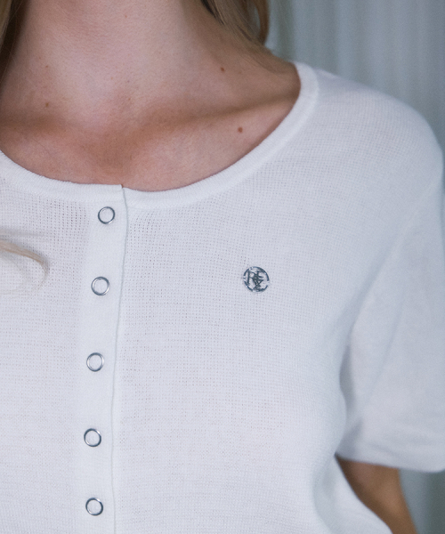 ROSEFRANTZ（ロゼフランツ）の「Eyelet Half Sleeve Cardigan [Ivory]（カーディガン/ボレロ・レディース・アイボリー・OS）」の2枚目の写真