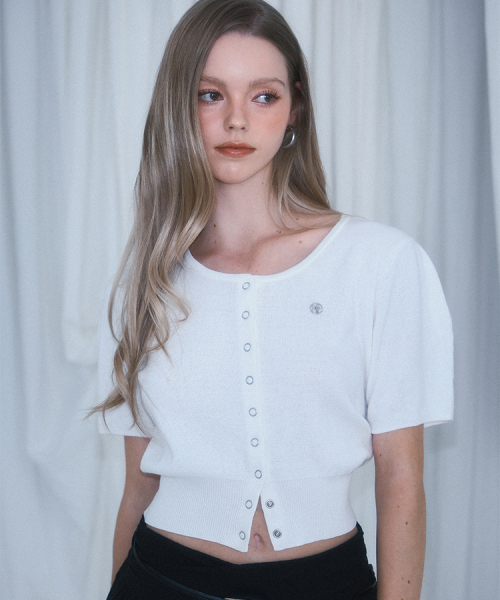 ROSEFRANTZ（ロゼフランツ）の「Eyelet Half Sleeve Cardigan [Ivory]（カーディガン/ボレロ・レディース・アイボリー・OS）」の3枚目の写真