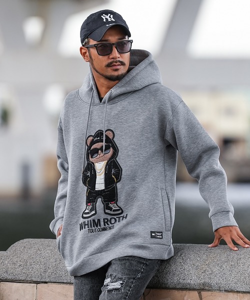 adamsJUGGLER（アダムスジャグラー）の「W/Rヒップベアーフーディー（パーカー・メンズ・ブラック/グレー・M/L）」の16枚目の写真