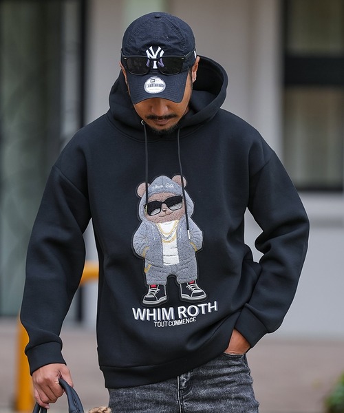 adamsJUGGLER（アダムスジャグラー）の「W/Rヒップベアーフーディー（パーカー・メンズ・ブラック/グレー・M/L）」の12枚目の写真