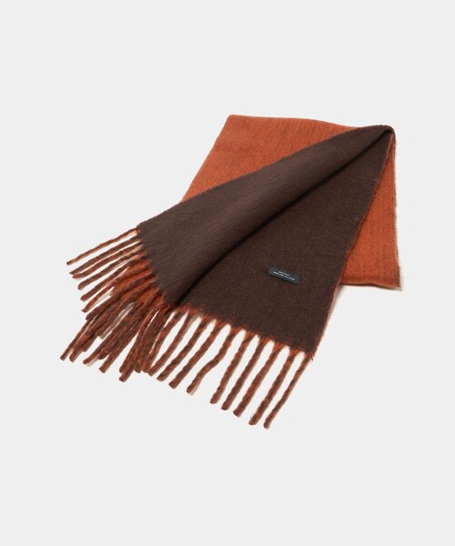 green label relaxing(グリーンレーベルリラクシング)の「GLR ブークレ リバーシブル マフラー(マフラー・メンズ・ブラック/ダークブラウン/ネイビー・FREE)」の2枚目の写真