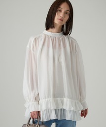 BABYLONE | シアーフリルブラウス(シャツ/ブラウス)