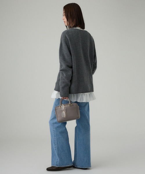 BABYLONE（バビロン）の「シアーフリルブラウス（シャツ/ブラウス・レディース・ホワイト/ブルー/ブラック・フリー）」の10枚目の写真