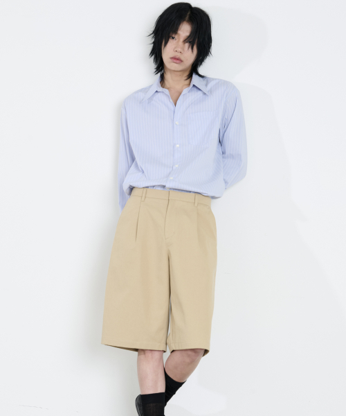 DUSTYWHITE(ダスティーホワイト)の「ベージュコットンバミューダショーツ(その他パンツ・メンズ・その他・SMALL/MEDIUM/LARGE)」の4枚目の写真
