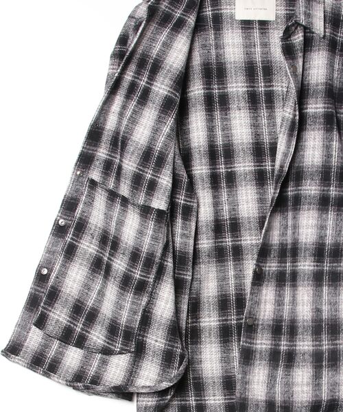 セール】シャギーオンブレーチェックジャケット（ブルゾン）｜NANO