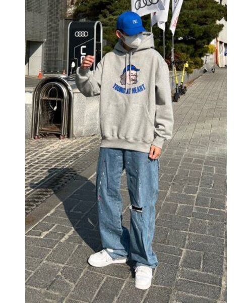 RADINEO(ラディネオ)の「ヤングアットハート フードパーカー グレー(パーカー・メンズ・その他・LARGE/MEDIUM/X-LARGE)」の6枚目の写真