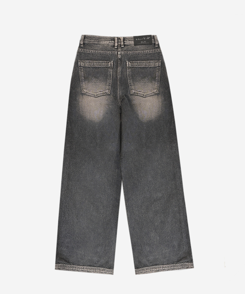 BLR（ビーエルアール）の「Dusk Washing Wide Denim Pants（デニムパンツ・レディース・ネイビー・SMALL/MEDIUM）」の3枚目の写真