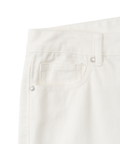 EXCONTAINER（エックスコンテナ）の「WIDE DENIM PANTS (CREAM)（デニムパンツ・メンズ・その他・X-SMALL/SMALL/MEDIUM/LARGE/X-LARGE）」の5枚目の写真