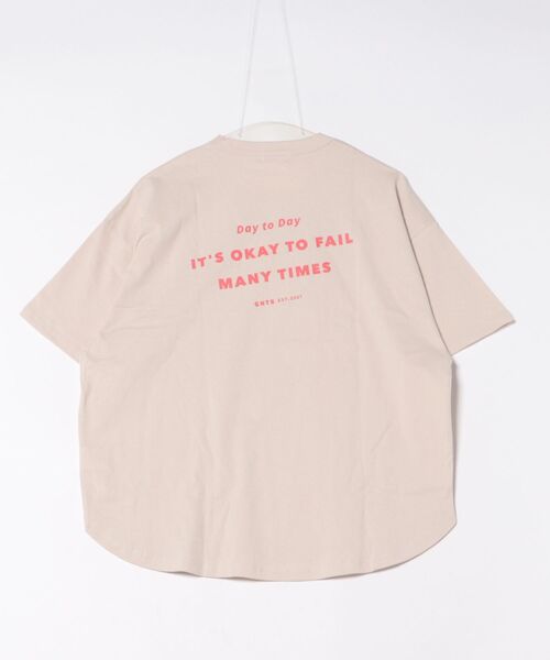 GENERATOR（ジェネレーター）の「ジェネレーター Mistake Tシャツ（Tシャツ/カットソー・レディース・チャコールグレー/ベージュ系その他/ホワイト・F）」の4枚目の写真