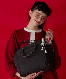 BONLECILL Marche（ボンルシールマルシェ）の「【BONLECILL Marche】《大容量／A4》2wayナイロンキルティングトートバッグ/ショルダーバッグ（トートバッグ）」