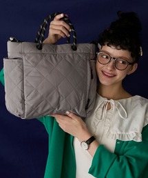 BONLECILL（ボンルシール）の「【BONLECILL Marche】《大容量／A4》2wayナイロンキルティングトートバッグ/ショルダーバッグ（トートバッグ）」